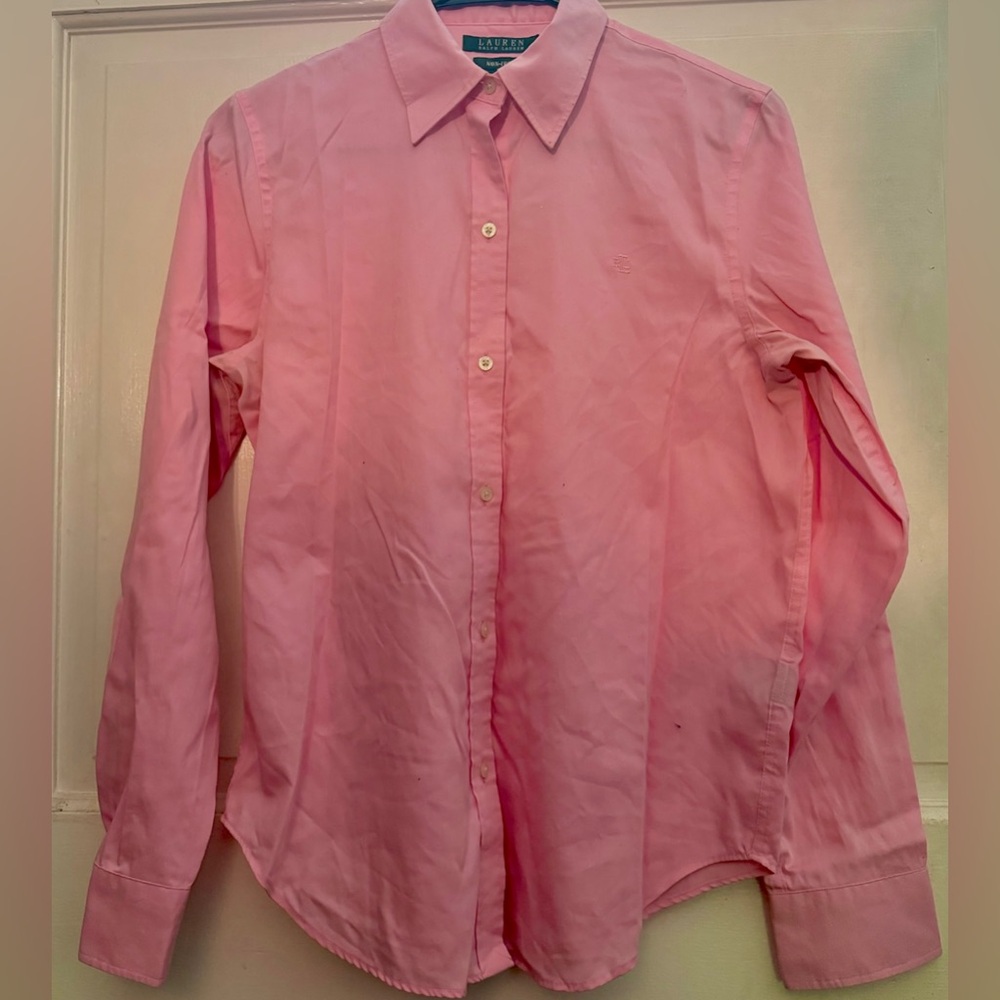 Lauren by Ralph Lauren Women’s Pink Button Down Shirt